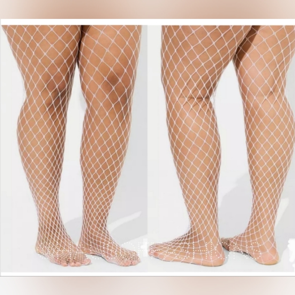 Torrid White Fishnet Tights! NEW!